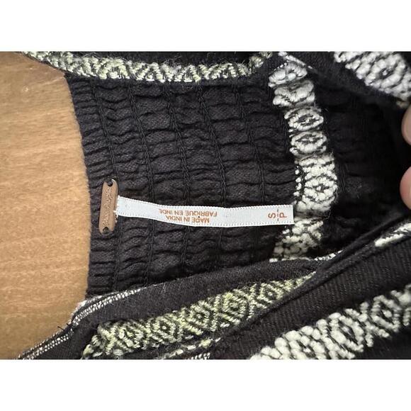 Free people Breezin’ Through Black Striped One Piece Jumpsuit Woman’s size Small - Picture 6 of 13